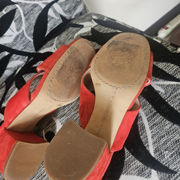 Vince Camuto Red Suede Heels - Picture 5 of 5